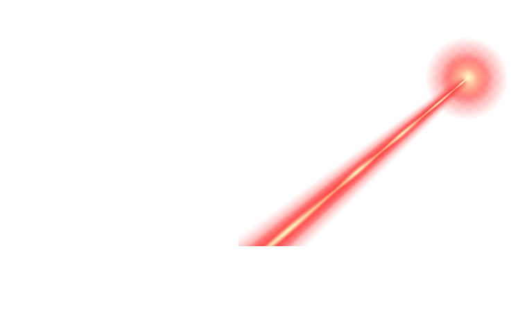 Illustration of laser beam
